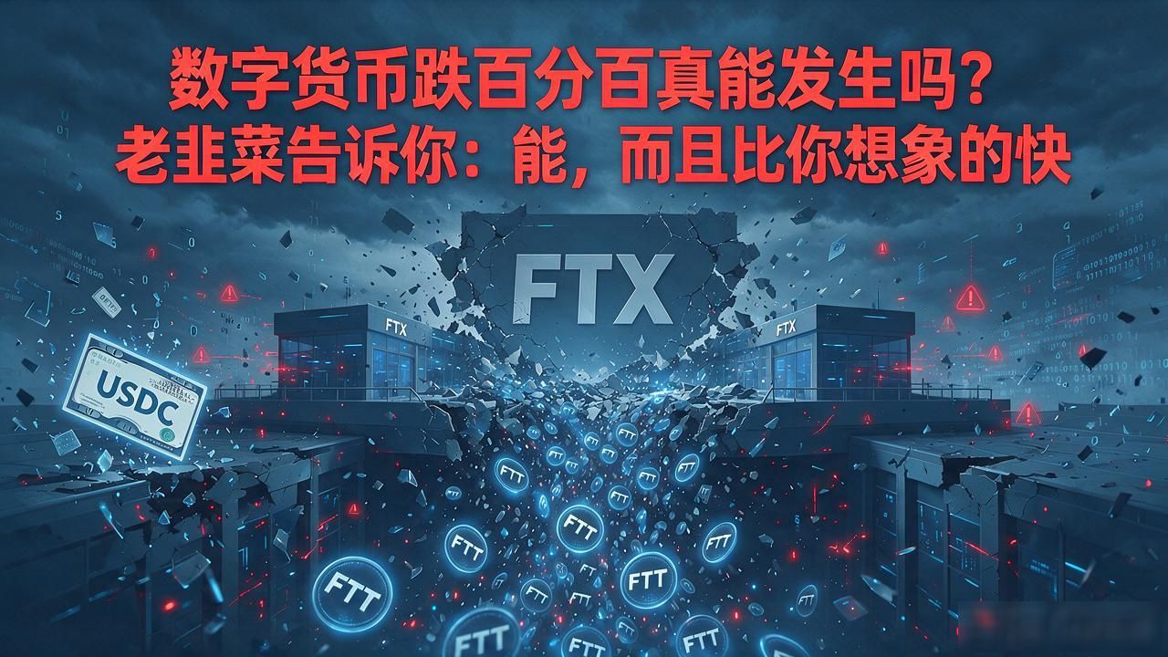 数字货币跌百分百真能发生吗？老韭菜告诉你：能，而且比你想象的快