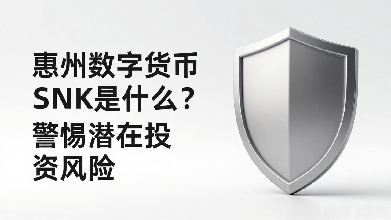 惠州数字货币SNK是什么?警惕潜在投资风险