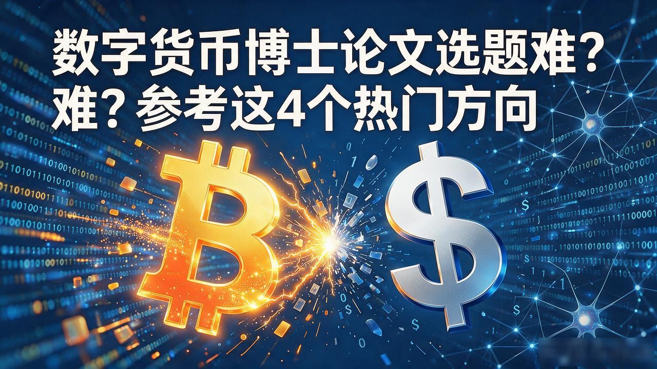 数字货币博士论文选题难?参考这4个热门方向